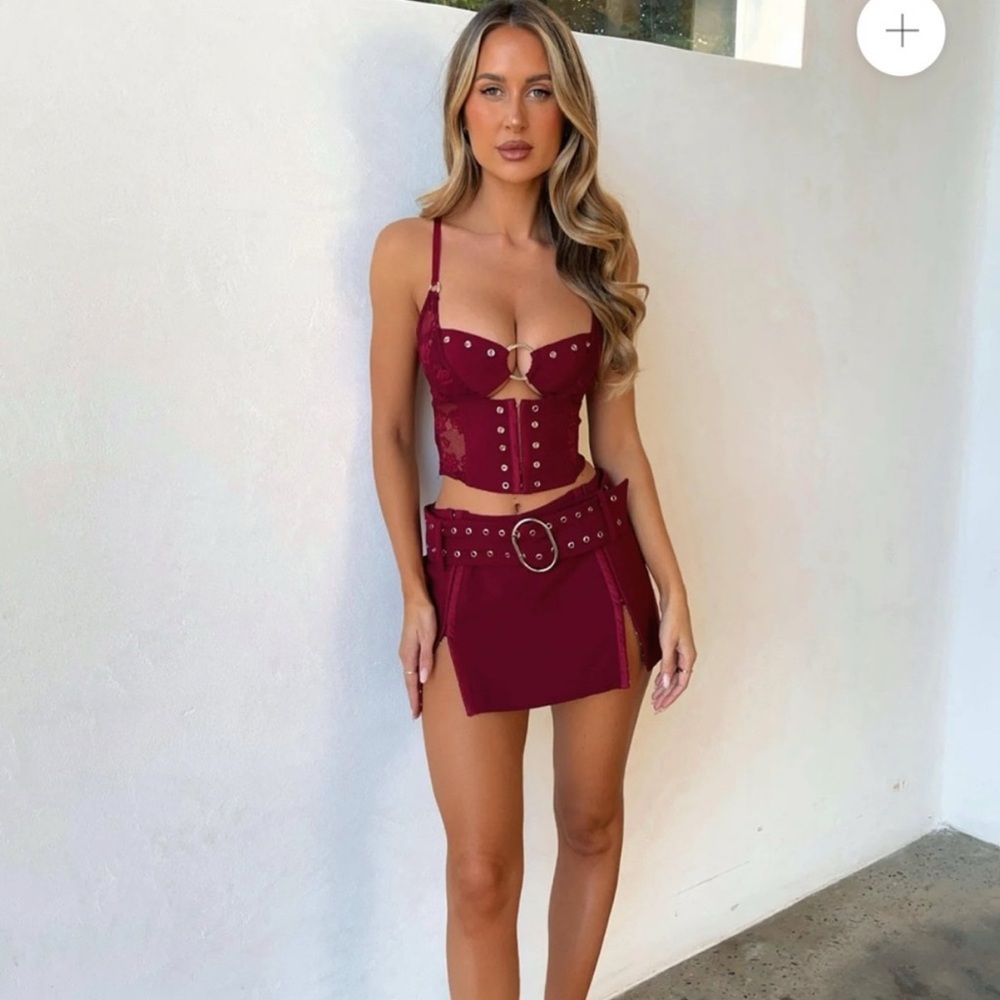 Elegant Burgundy Women's set